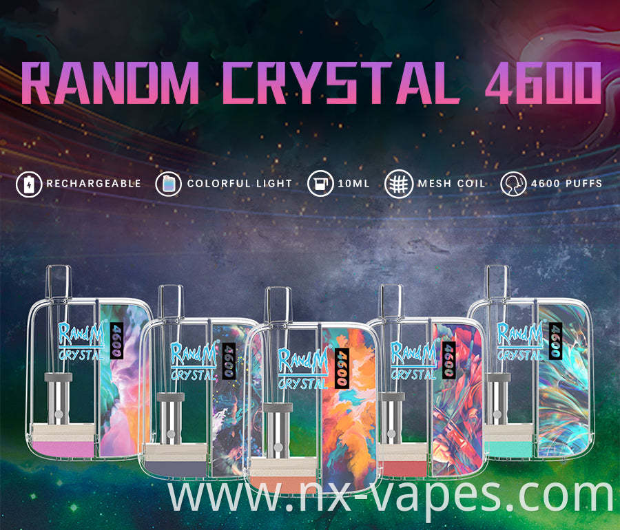 RandM Crystal 4600 Disposable Vape Pod Device Whole